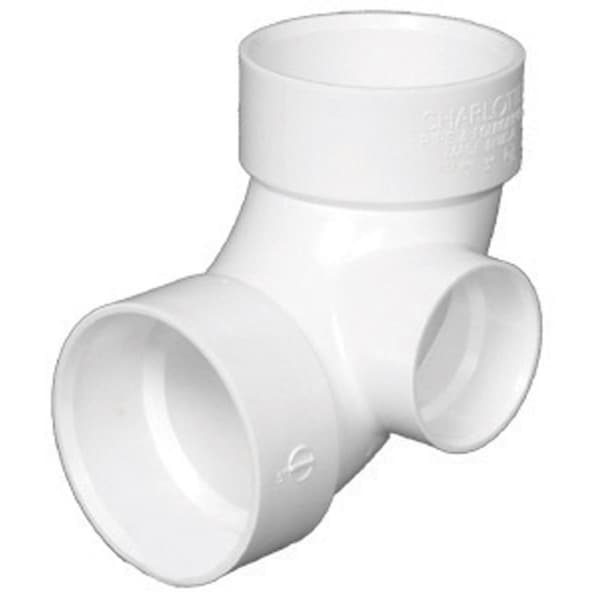 Charlotte Pipe And Foundry Charlotte Pipe Schedule 40 3 in. Hub x 3 in. dia.Hub PVC 90 deg Elbow 46353 - main
